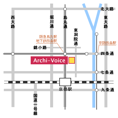 京都教室の地図